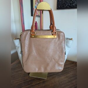 Marc By Marc Jacobs Tan and White Women's 2 Way Leather Bag
